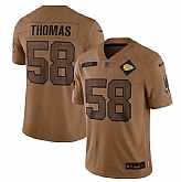 Men's Kansas City Chiefs #58 Derrick Thomas 2023 Brown Salute To Service Limited Football Stitched Jersey Dyin,baseball caps,new era cap wholesale,wholesale hats